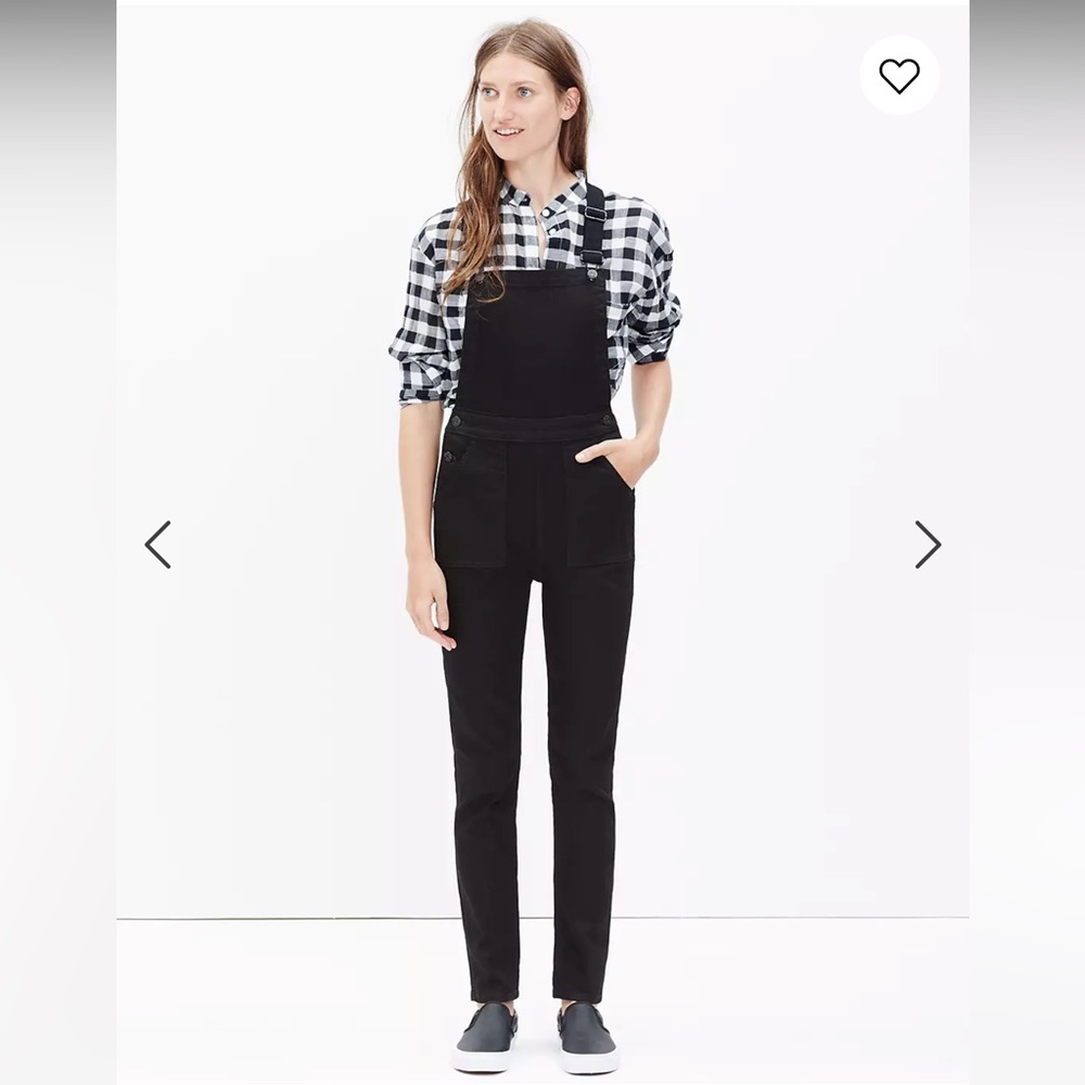 Madewell Denim cross back overalls XS